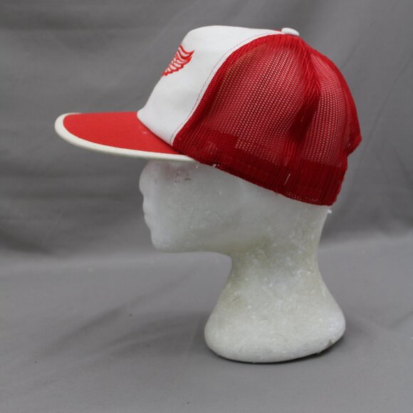 Detroit Red Wings Hat (VTG) - Classic Trucker by Ted Fletcher - Adult Snapback - Picture 4 of 8